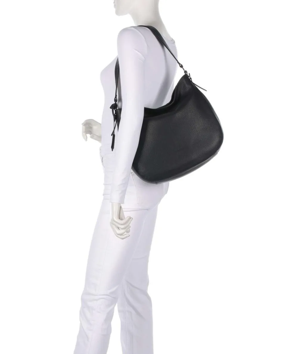 Philocalists Darling Hobo bag grained leather black