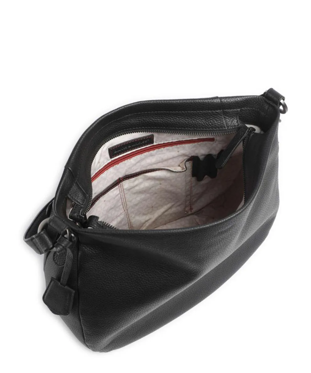 Philocalists Darling Hobo bag grained leather black