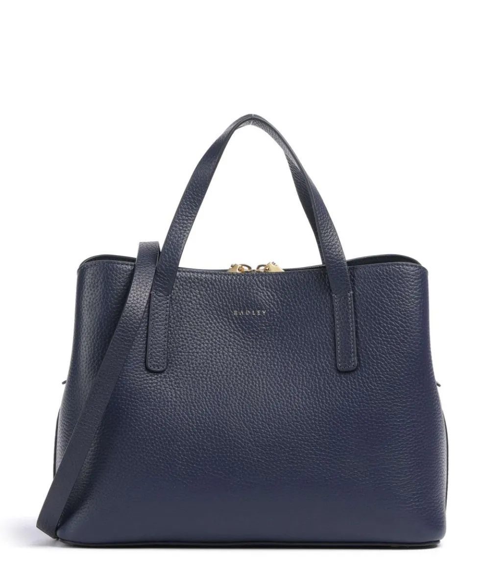 Dukes Place Handbag grained leather dark blue