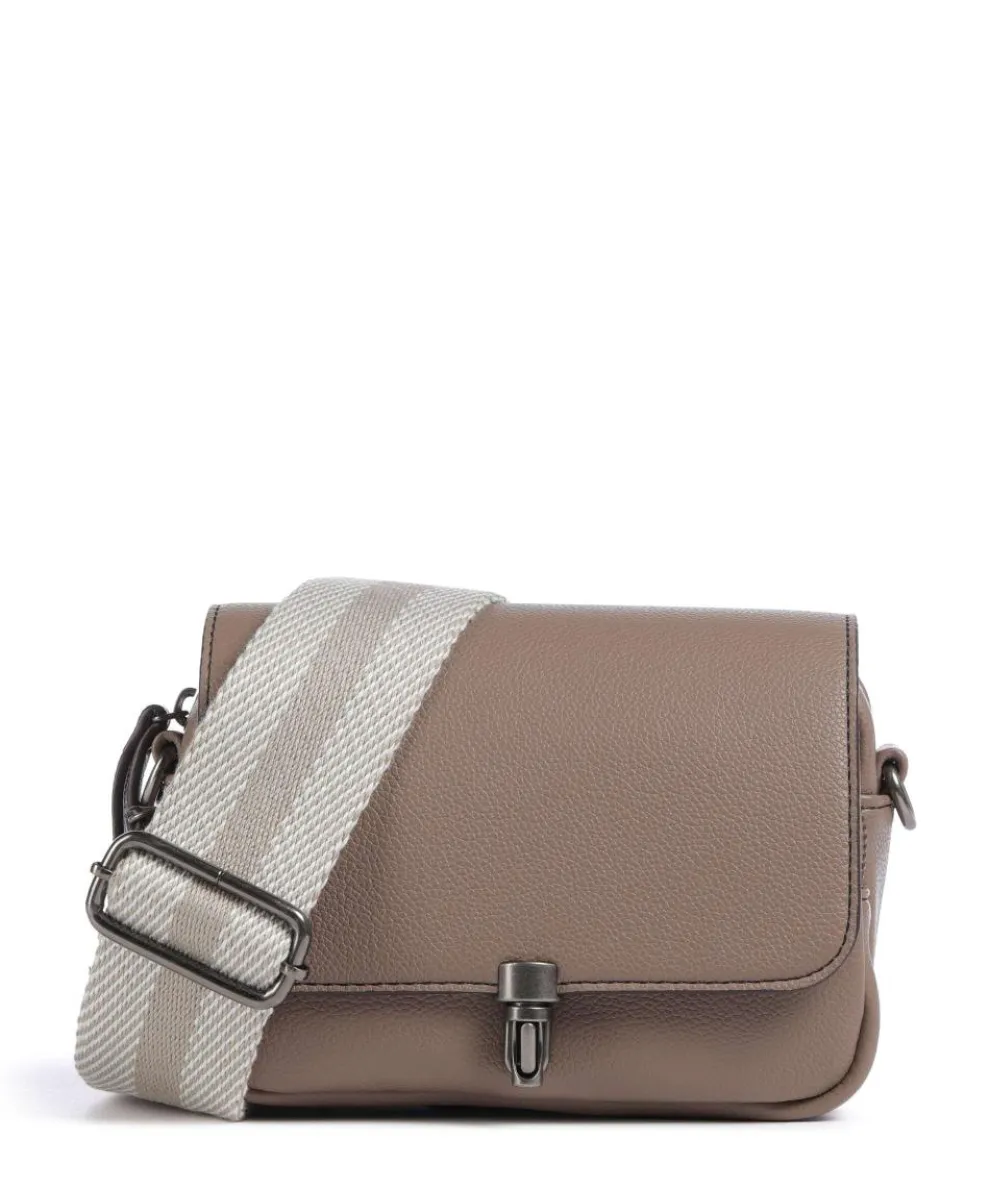 Bestie Crossbody bag recycled leather taupe