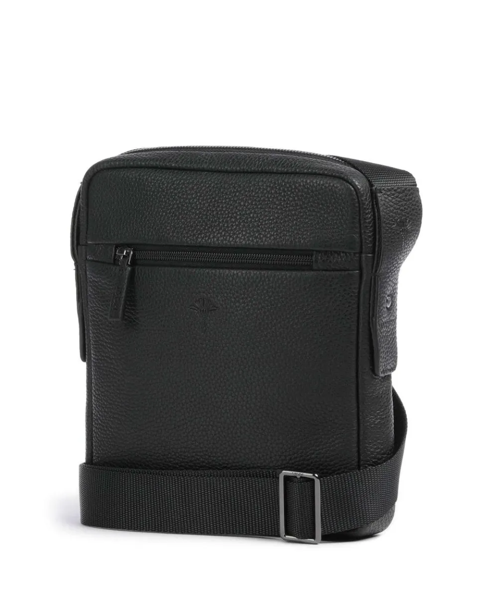 Cardona Remus Crossbody bag grained cow leather black