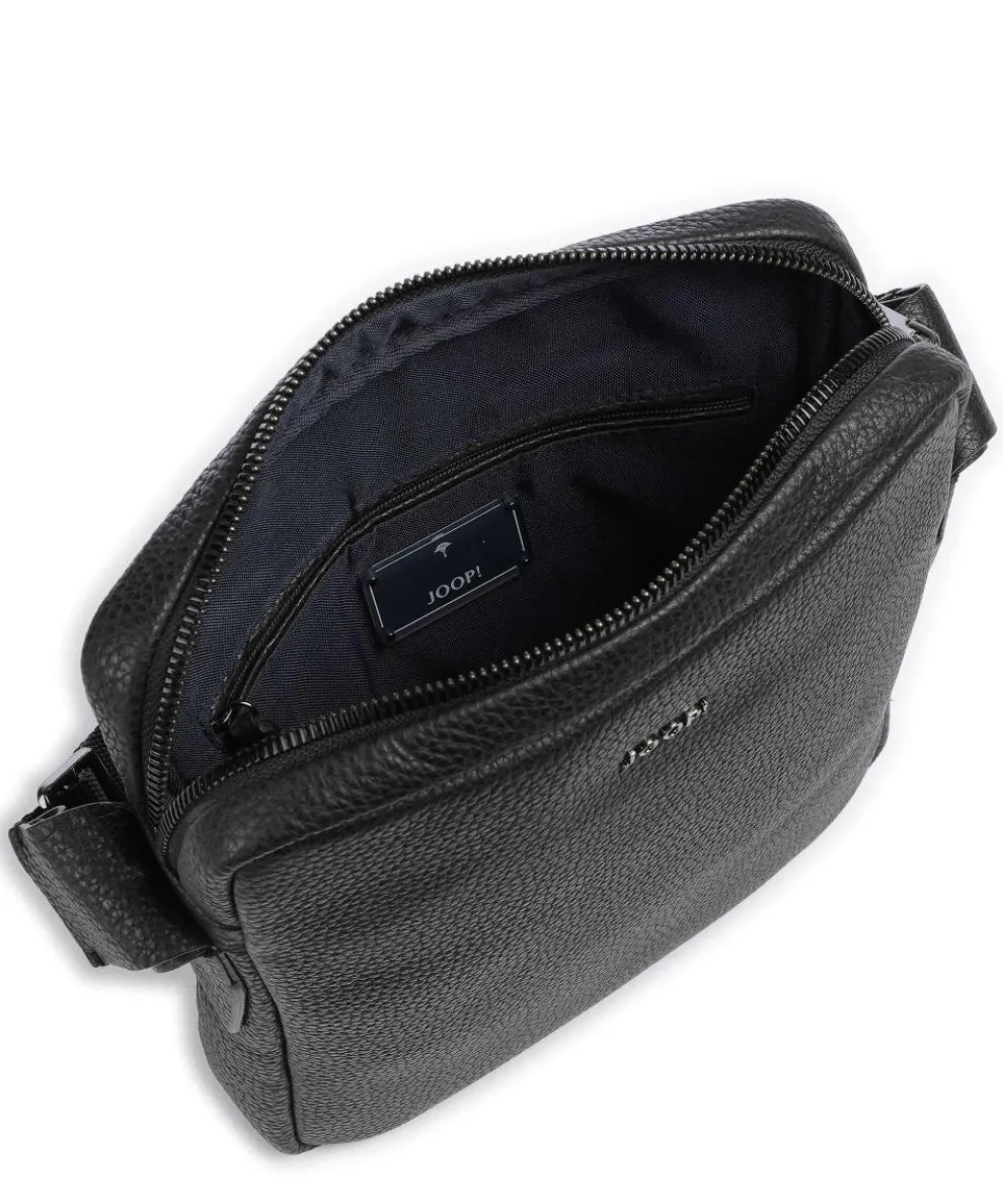 Cardona Remus Crossbody bag grained cow leather black