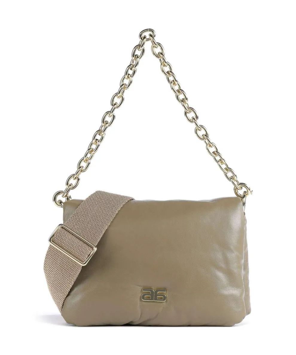 Piuma_Lucido Puffer Shoulder bag soft cow leather taupe