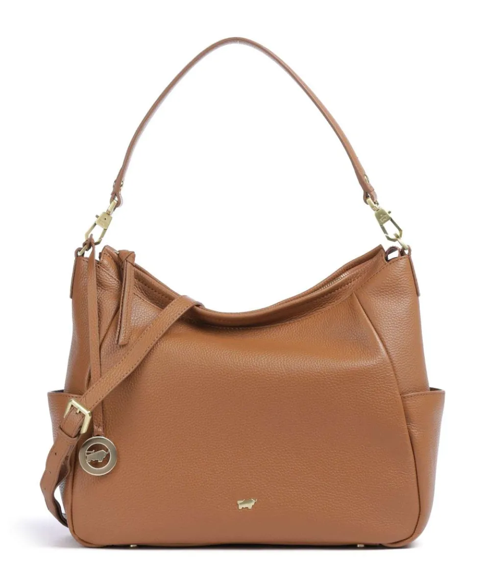 Hanna Hobo bag grained cow leather cognac