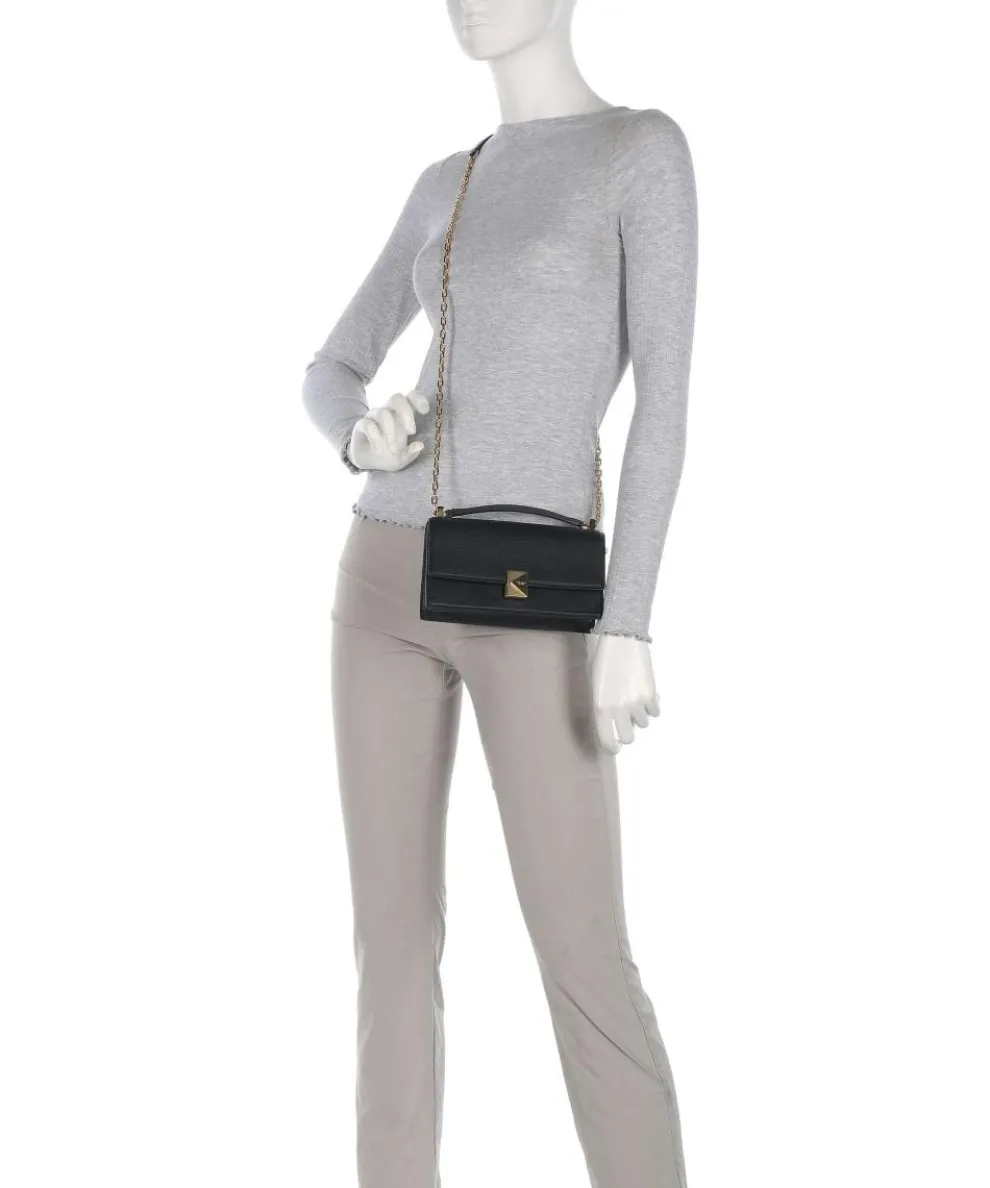 Deco Shoulder bag grained cow leather black