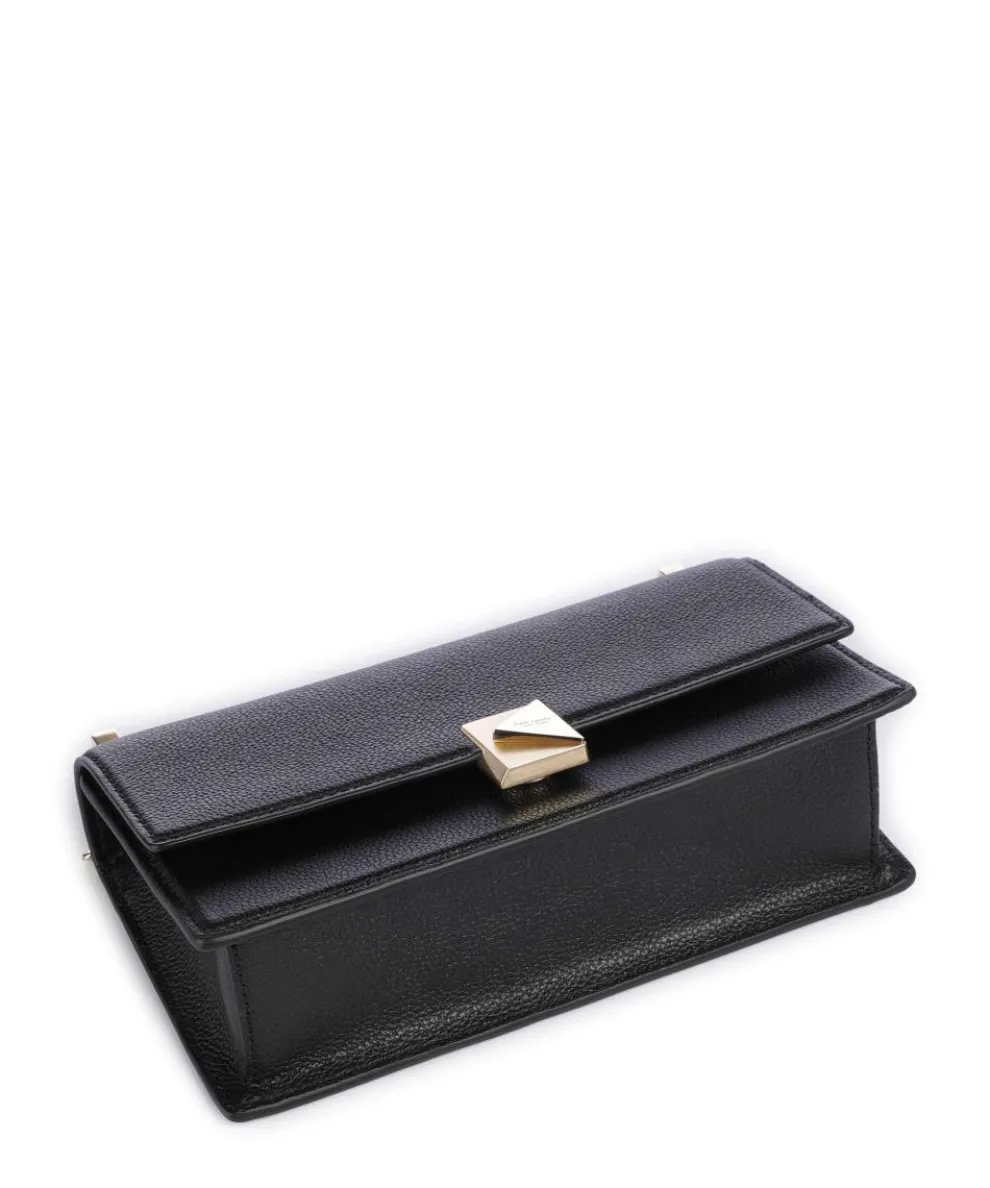 Deco Shoulder bag grained cow leather black