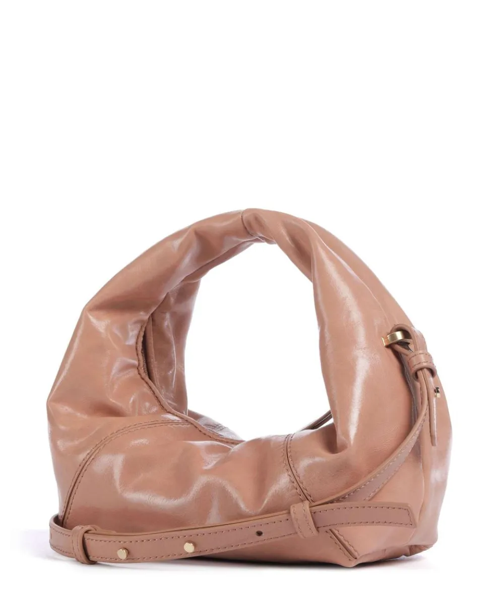 Greta Icon Crinkle Mini Handbag grained cow leather antique pink