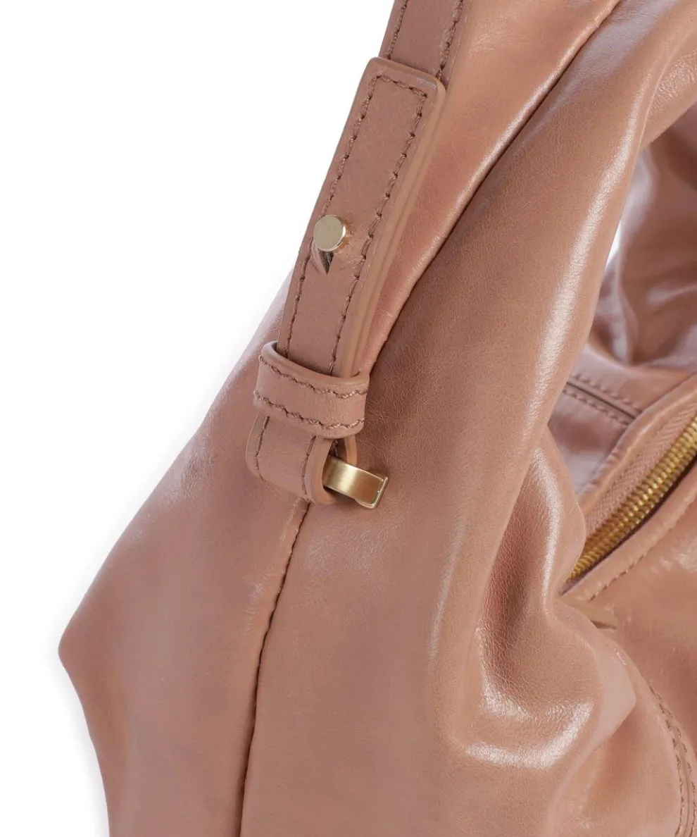 Greta Icon Crinkle Mini Handbag grained cow leather antique pink