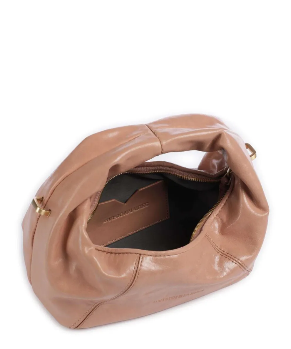 Greta Icon Crinkle Mini Handbag grained cow leather antique pink