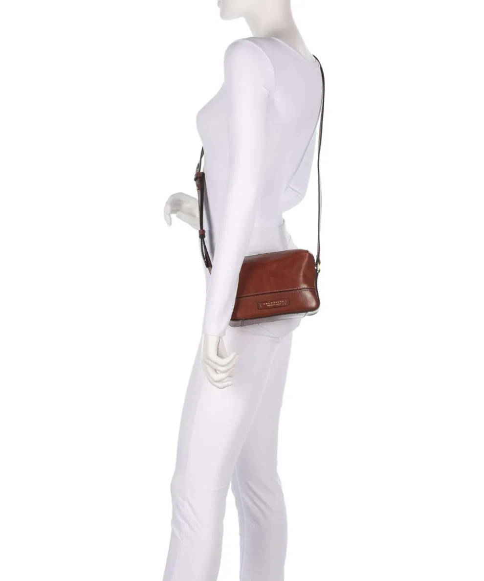 Iolanda Crossbody bag fine grain cow leather brown