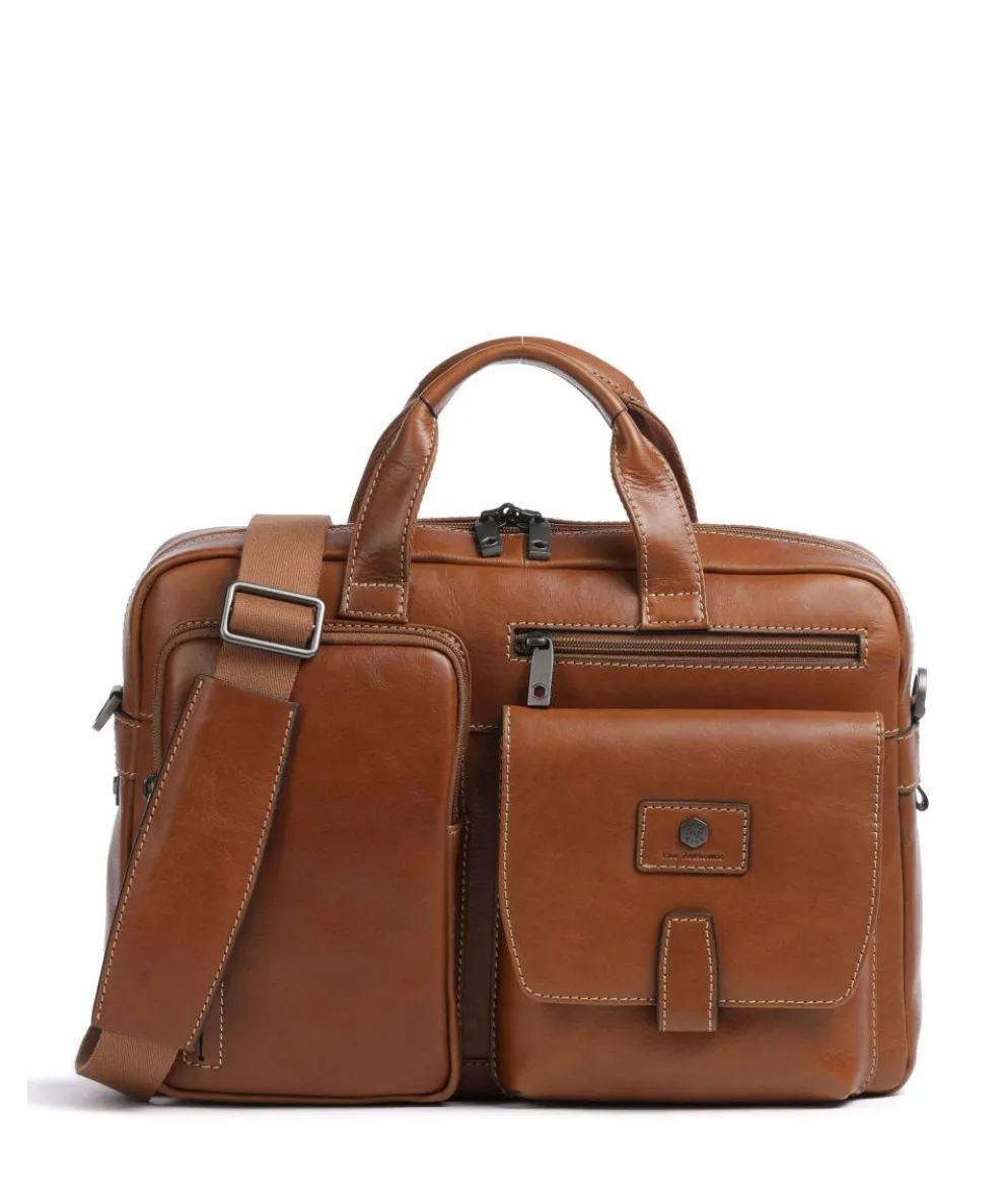 Montana Briefcase 15″ grained cow leather cognac