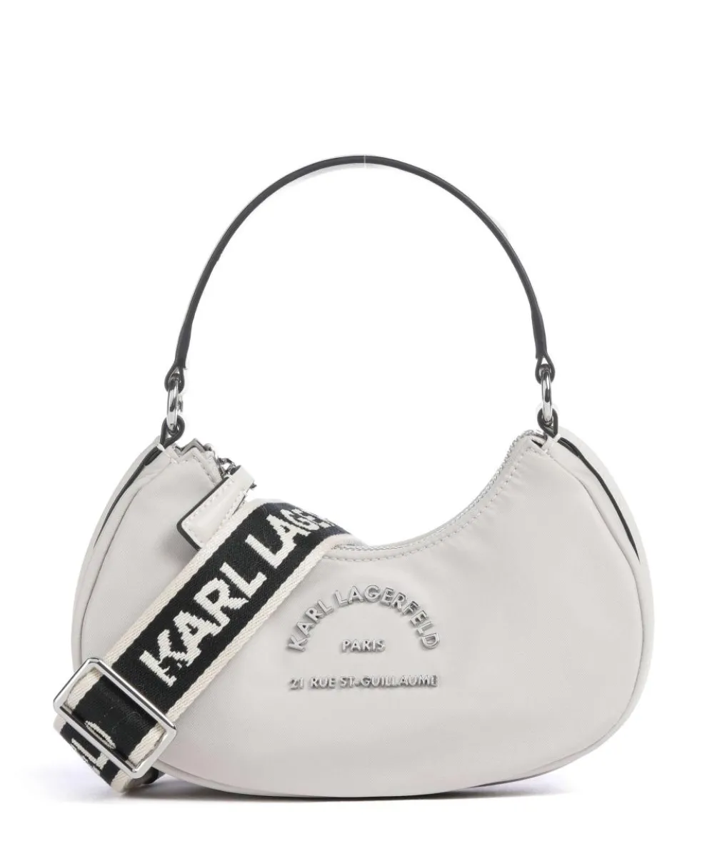 K/Rue St Guillaume Shoulder bag recycled polyamide ivory