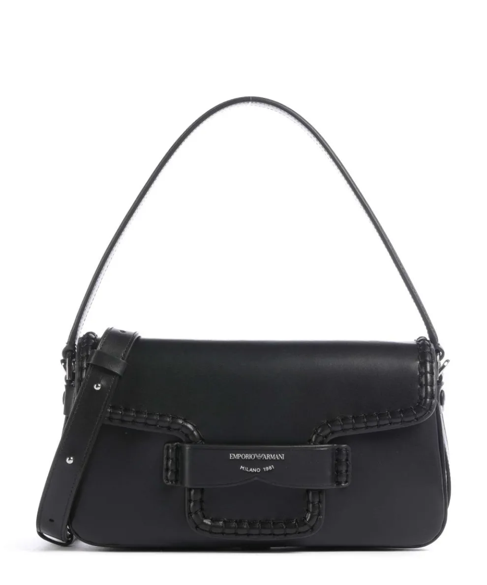 Mina Shoulder bag fine grain cow leather black