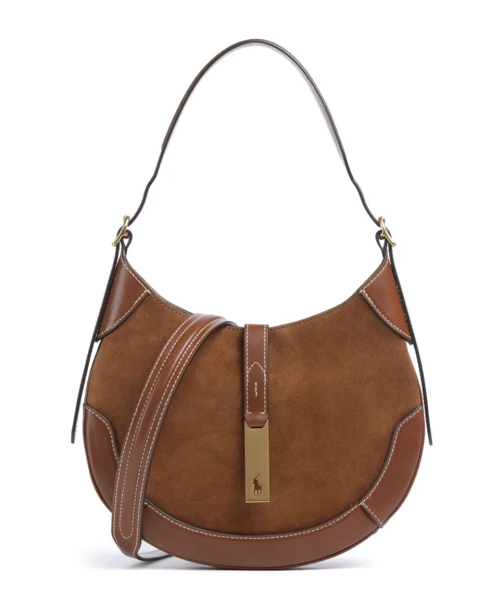 ID Collection Small Hobo bag fine grain cow leather, brushed cow leather brown