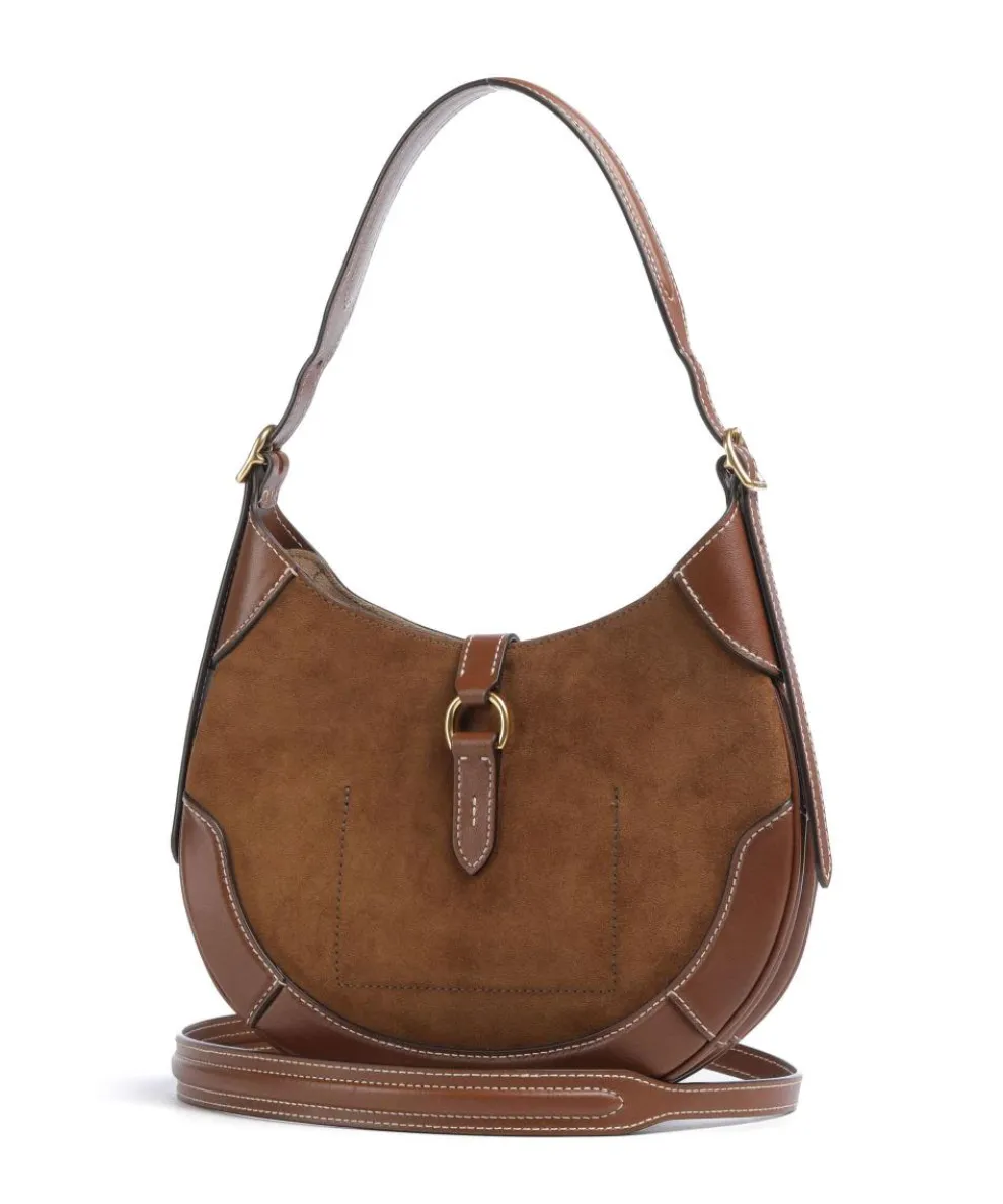 ID Collection Small Hobo bag fine grain cow leather, brushed cow leather brown