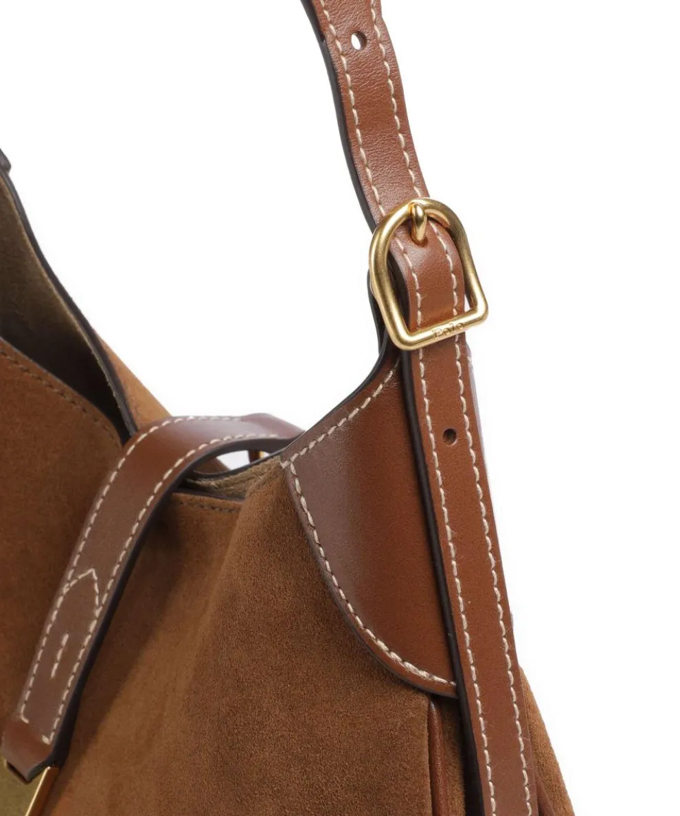 ID Collection Small Hobo bag fine grain cow leather, brushed cow leather brown