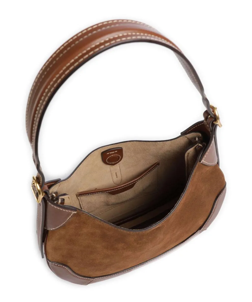 ID Collection Small Hobo bag fine grain cow leather, brushed cow leather brown