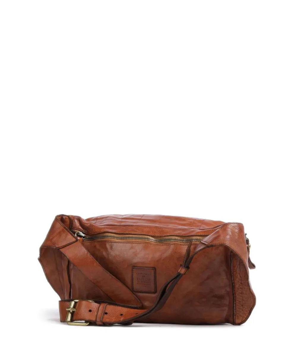 Fanny pack grained cow leather brown