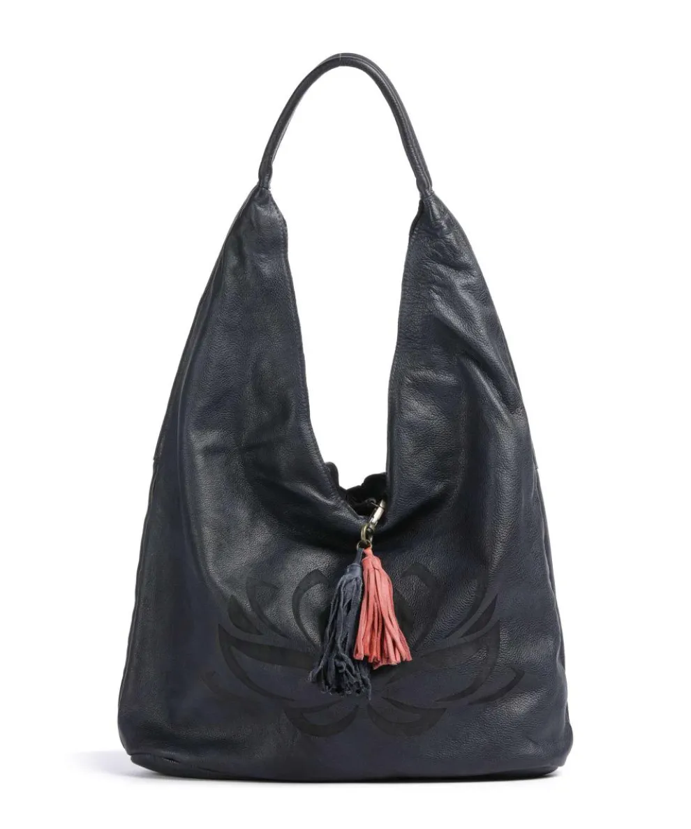 Freundgasse 1 Tote bag grained leather navy