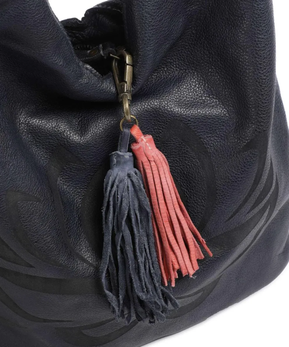 Freundgasse 1 Tote bag grained leather navy