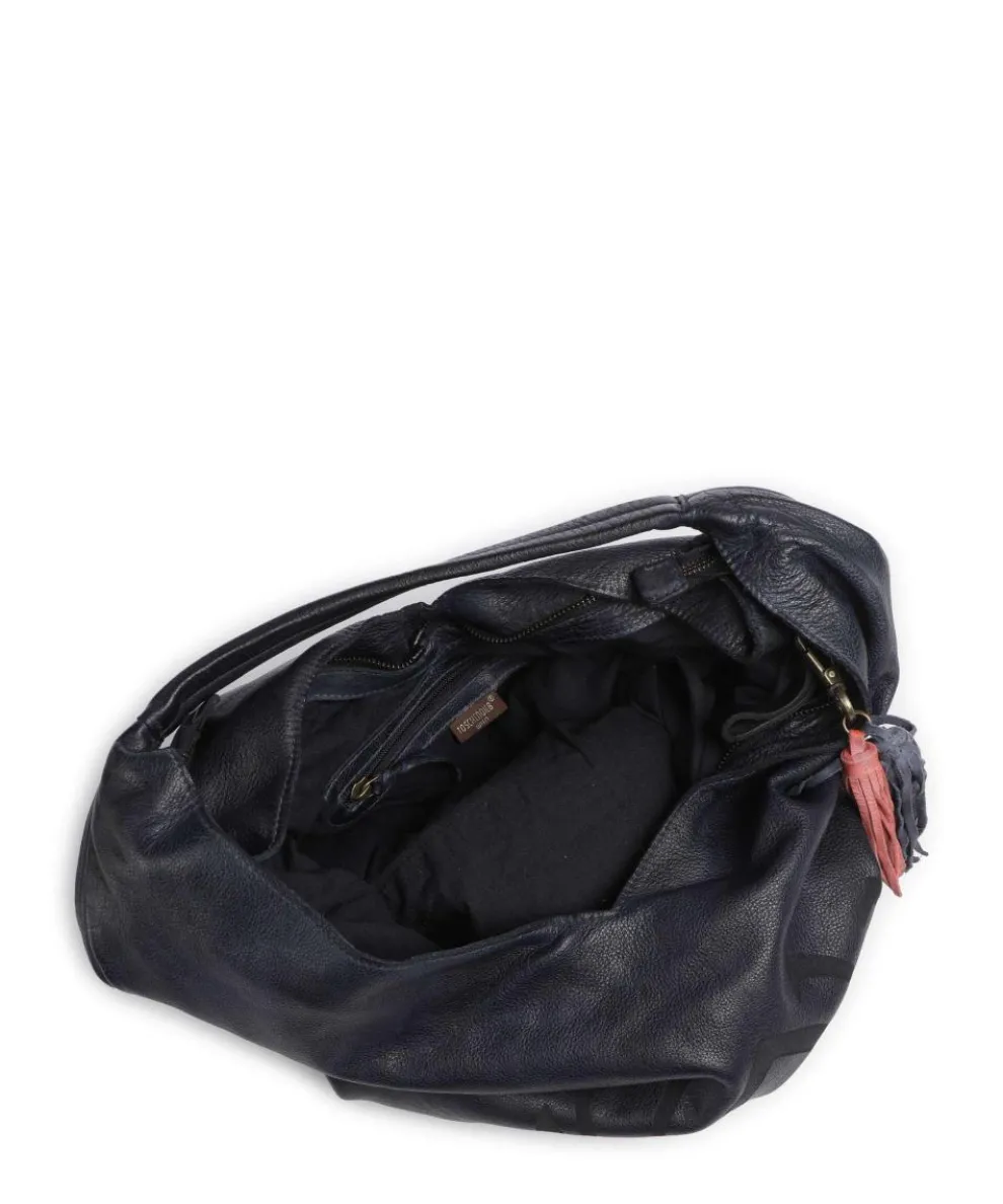 Freundgasse 1 Tote bag grained leather navy