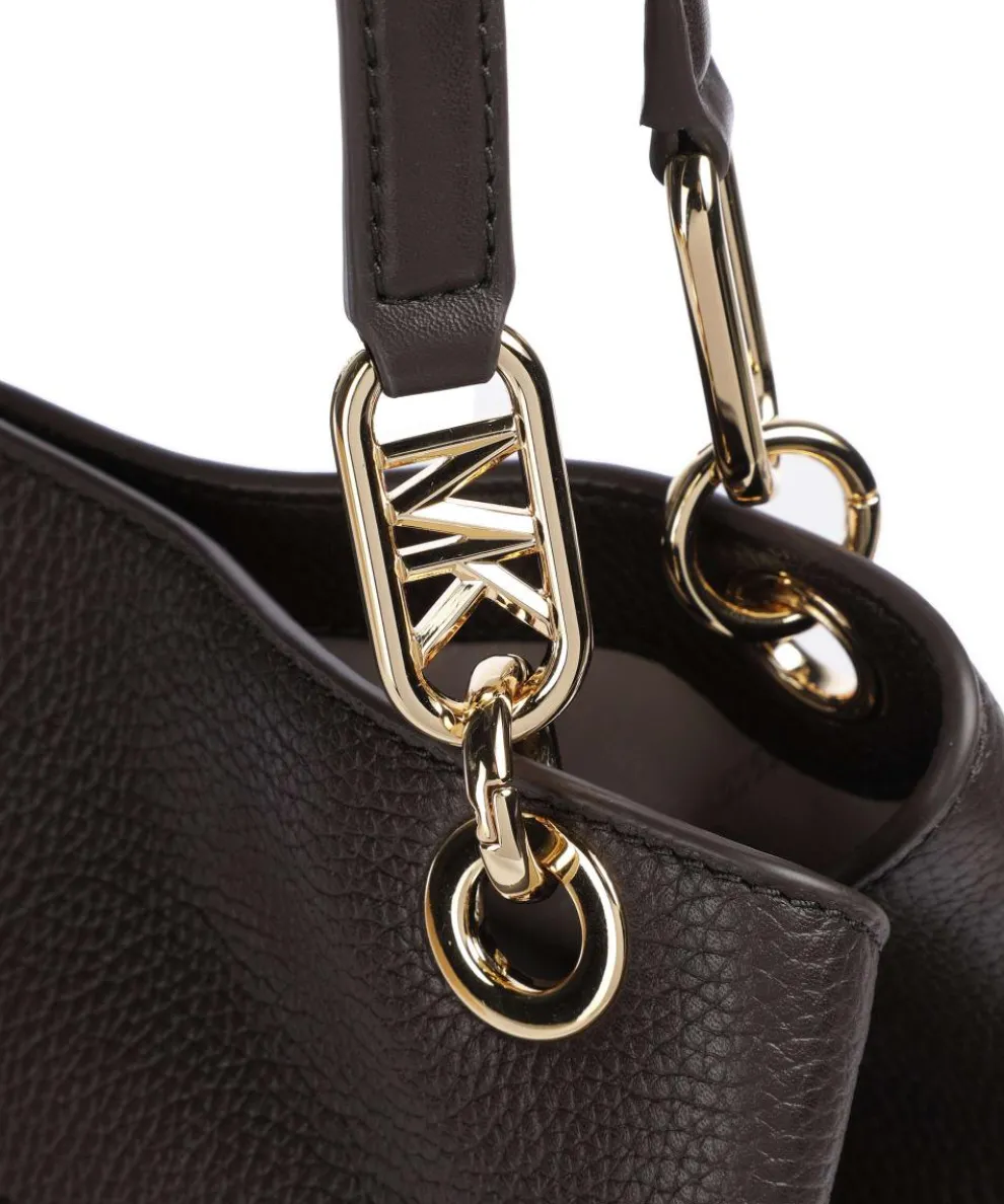 Kensington Large Hobo bag grained cow leather dark brown