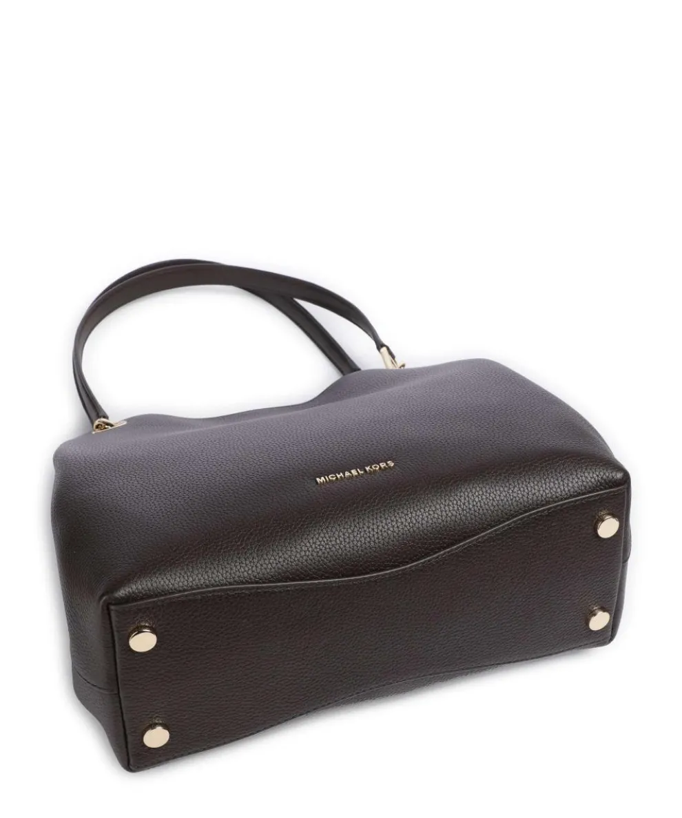 Kensington Large Hobo bag grained cow leather dark brown