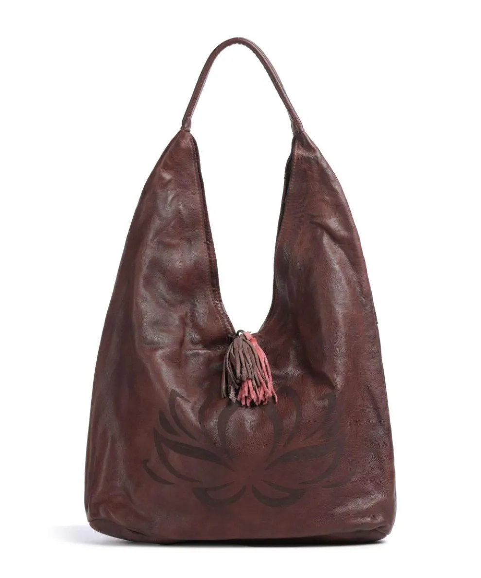 Freundgasse 1 Tote bag grained leather dark brown