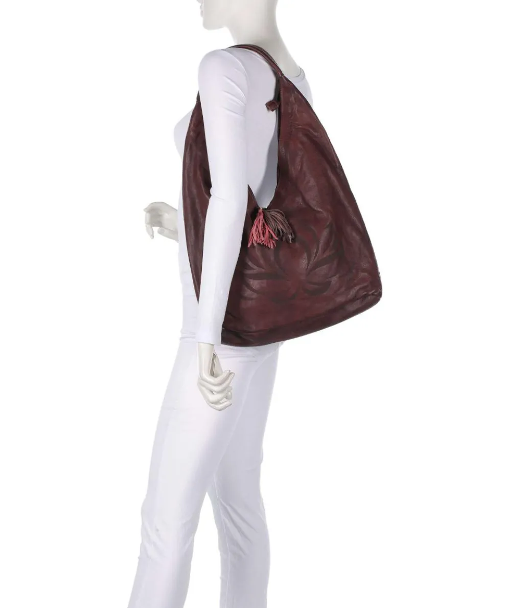 Freundgasse 1 Tote bag grained leather dark brown