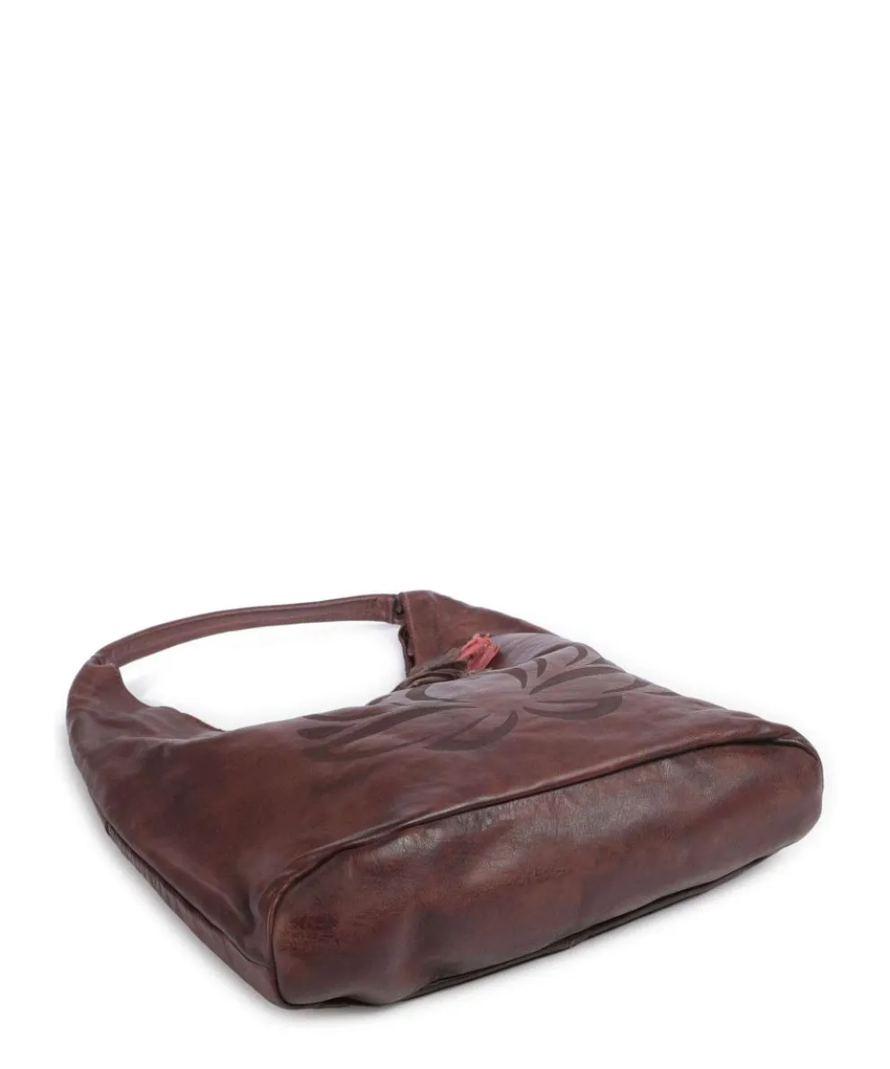 Freundgasse 1 Tote bag grained leather dark brown