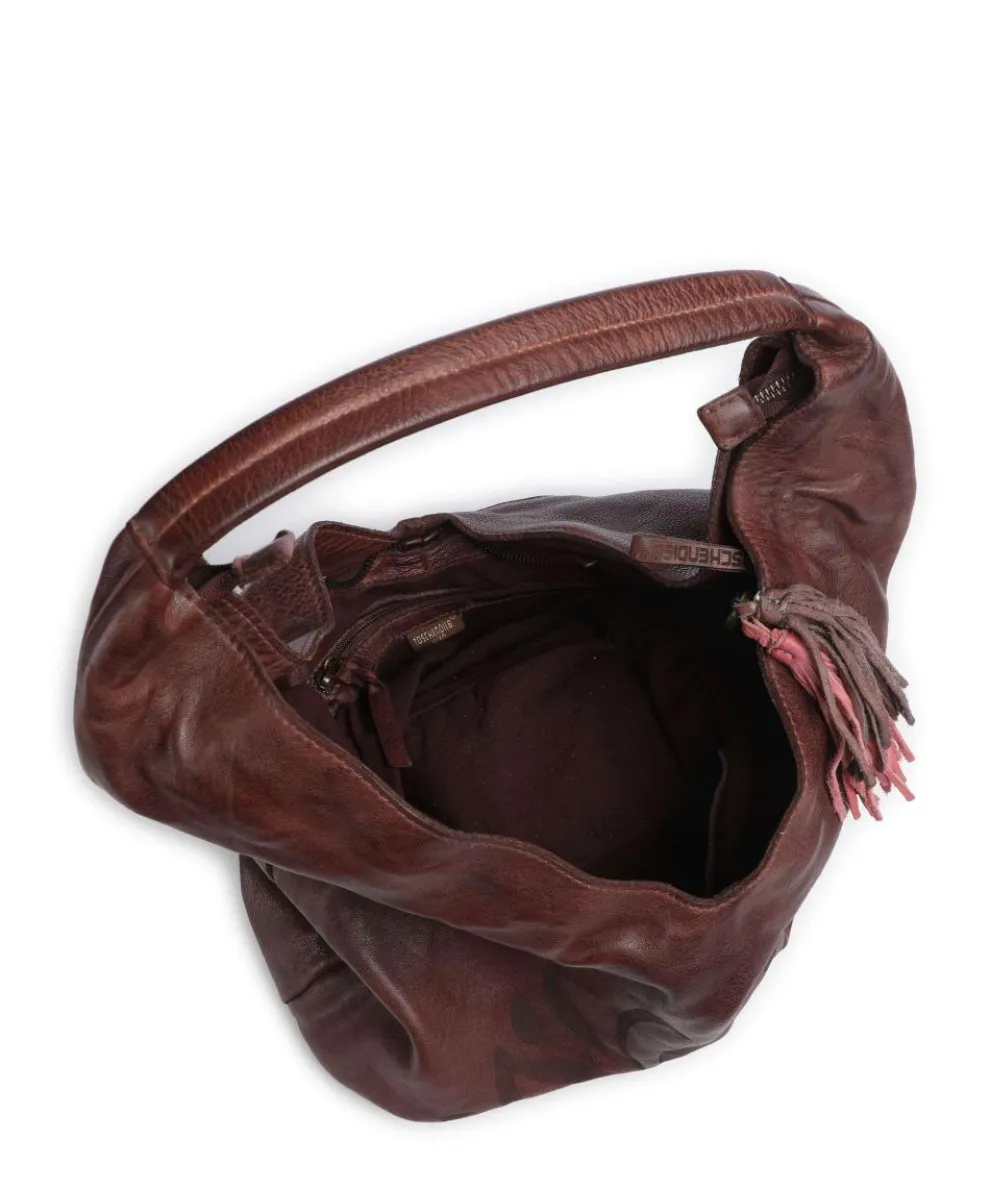 Freundgasse 1 Tote bag grained leather dark brown