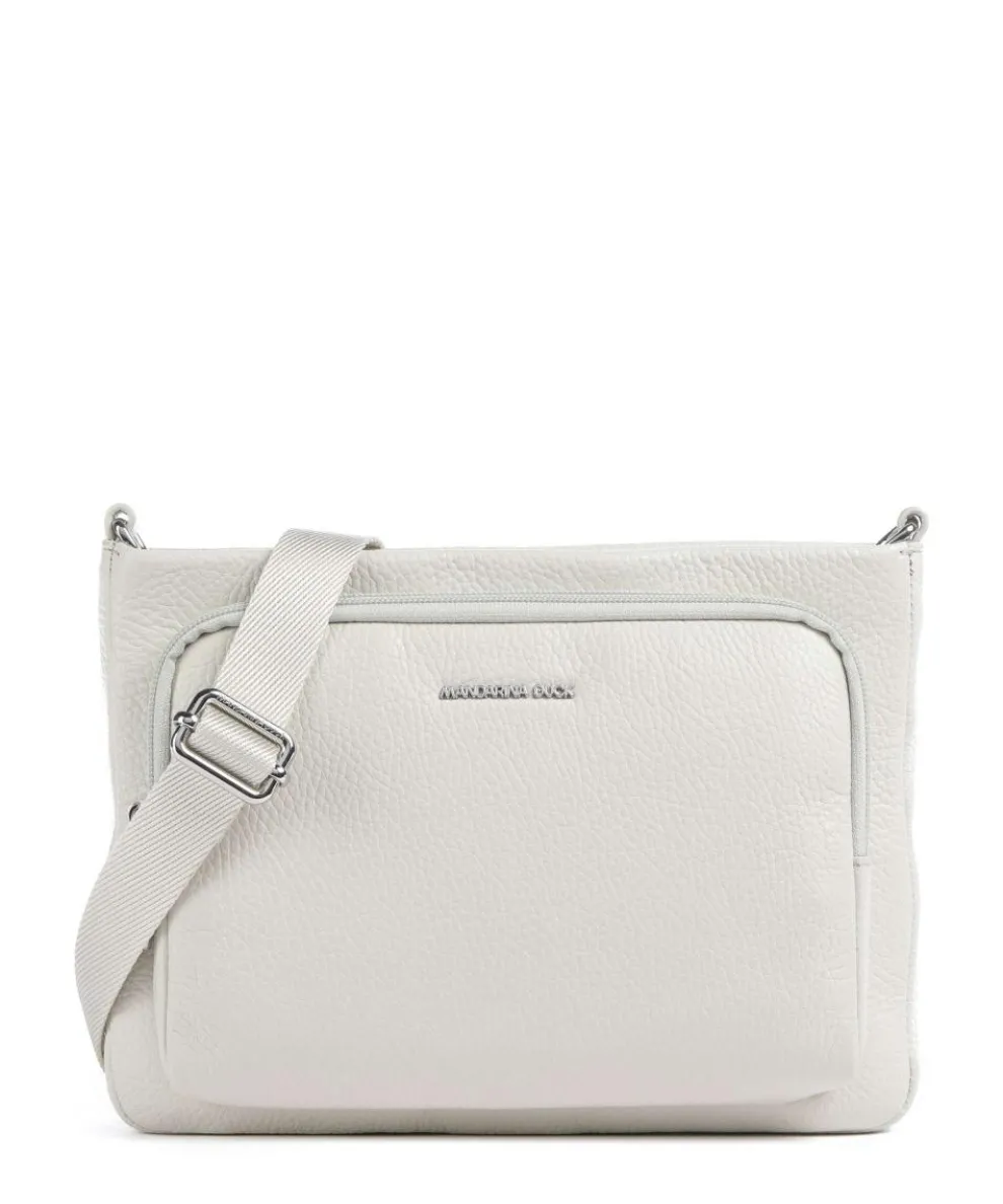 Mellow Leather Crossbody bag grained calfskin cream