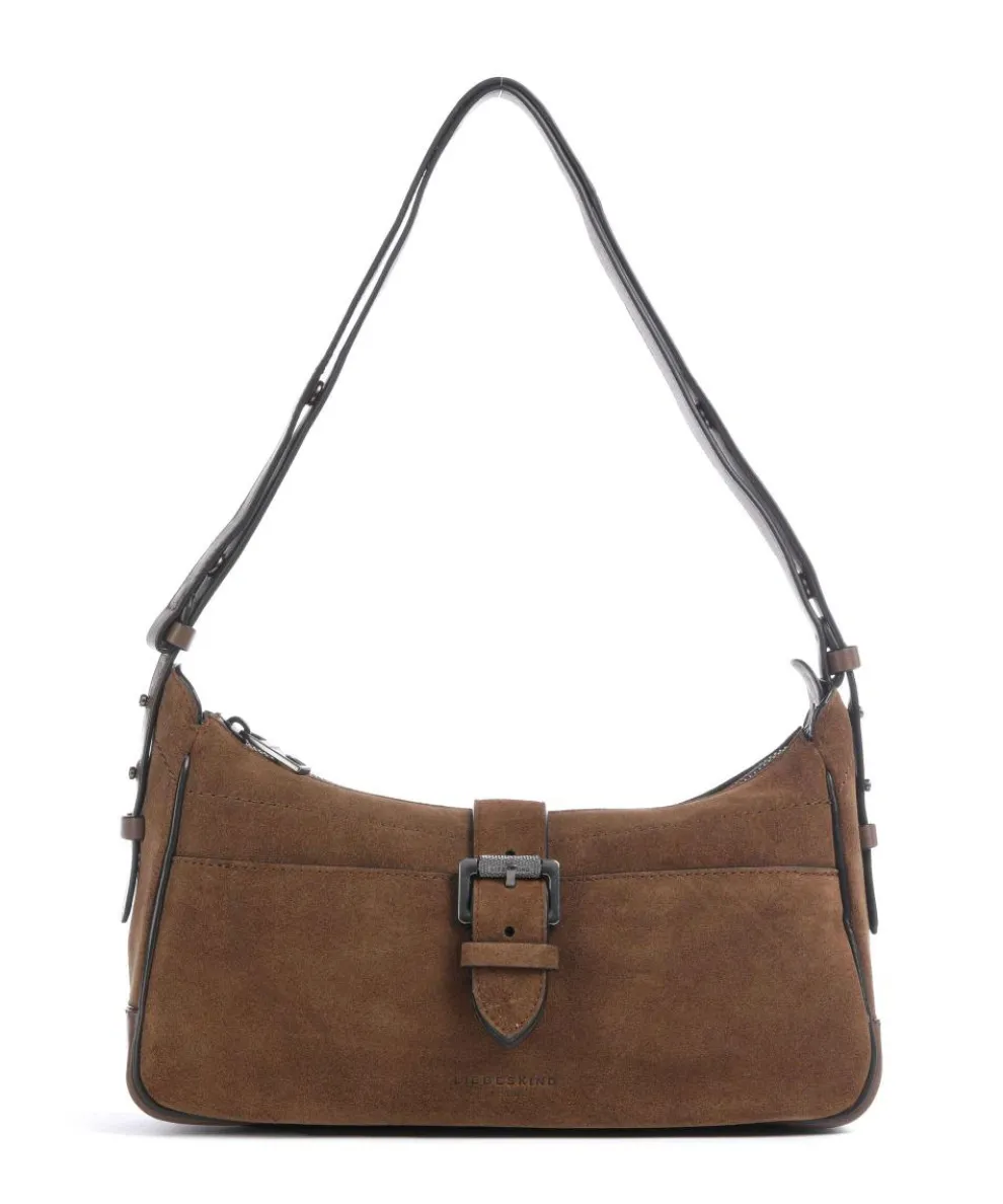 Ren Suede S Shoulder bag brushed leather dark brown