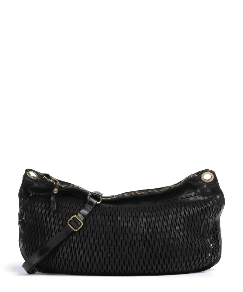 Hobo bag cow leather black