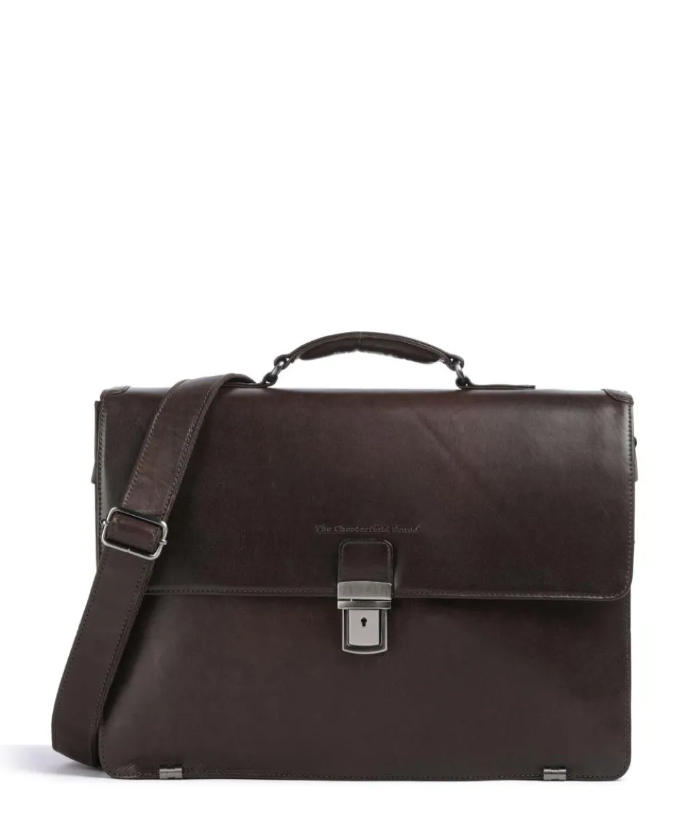 Novum Salvatore Briefcase 17″ cow leather dark brown
