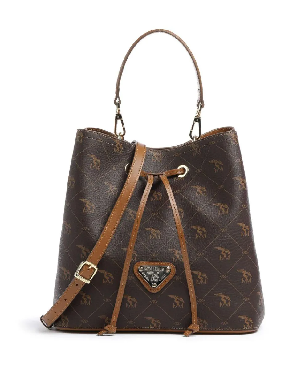 Pecarus Grabs Bucket bag canvas brown