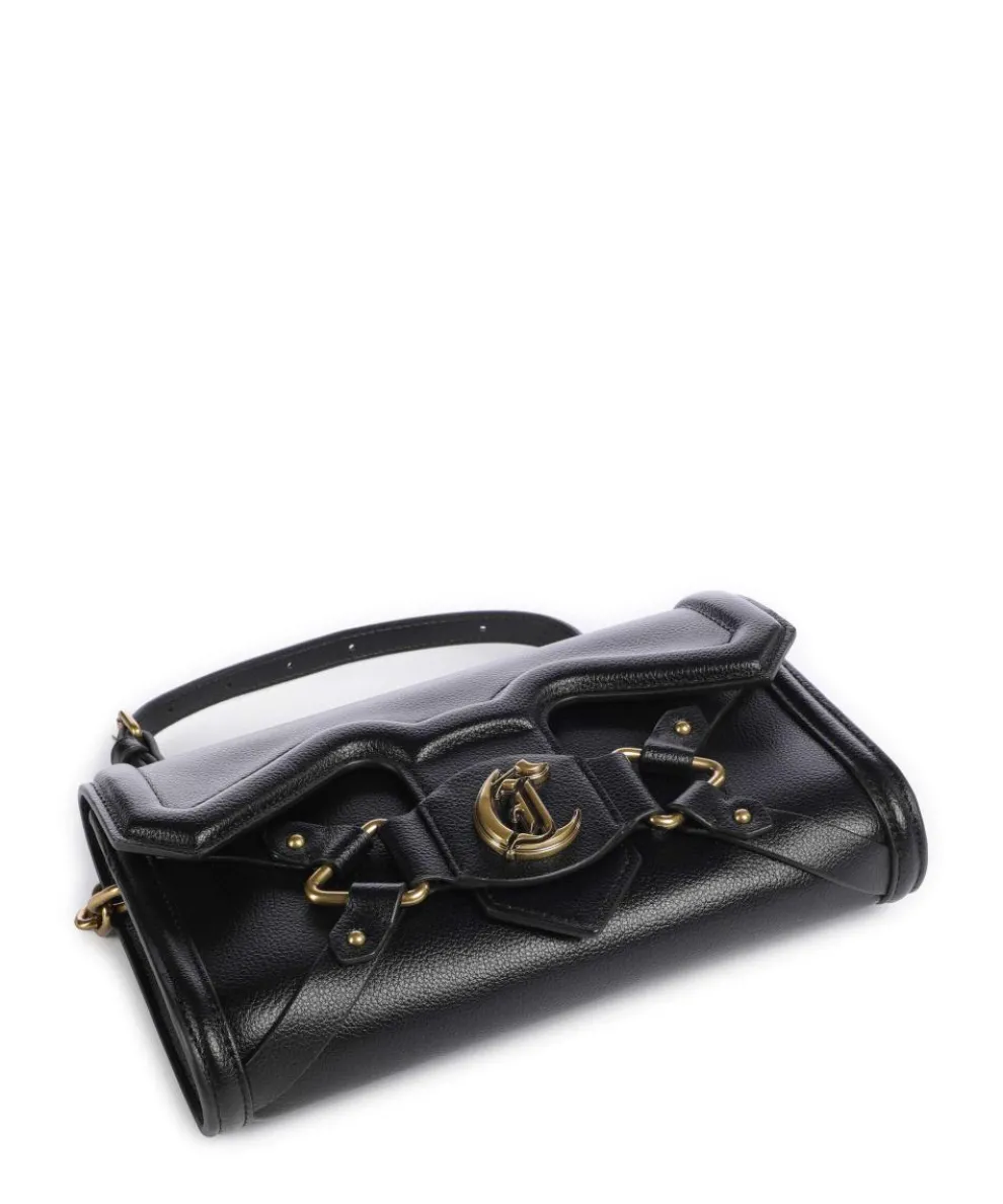 Crossed Laces Crossbody bag imitation leather black