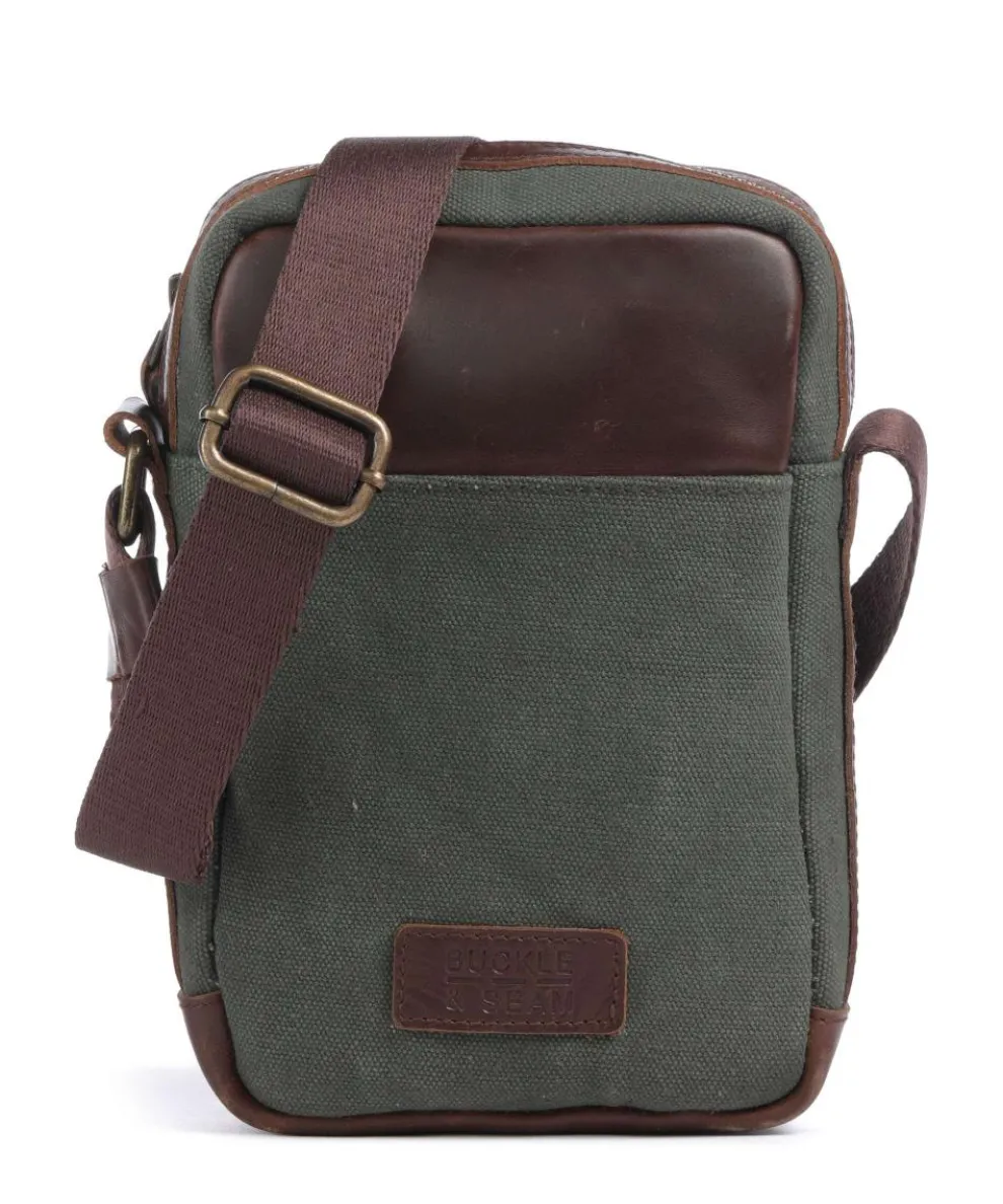 Runner Crossbody bag canvas green/brown