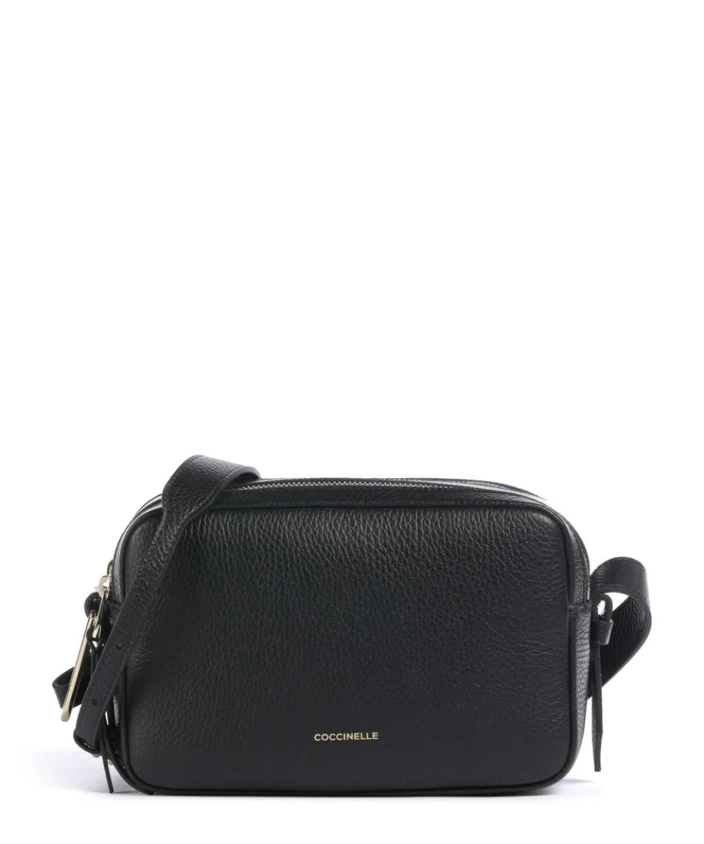 Malory Crossbody bag grained cow leather black