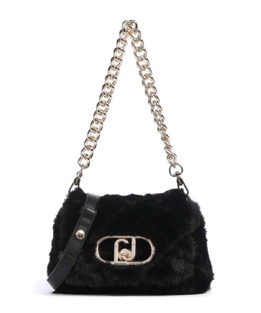 Icon S Shoulder bag faux fur black