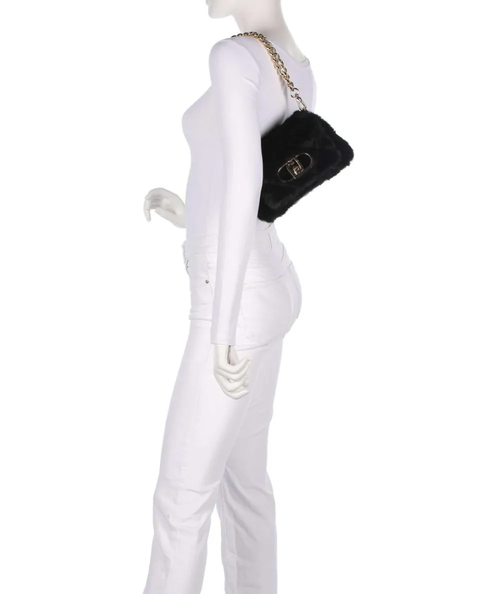 Icon S Shoulder bag faux fur black