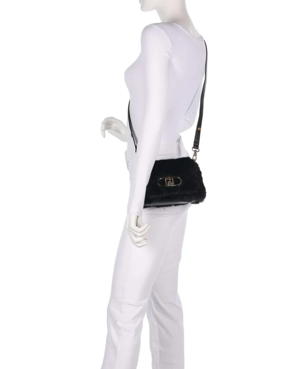 Icon S Shoulder bag faux fur black