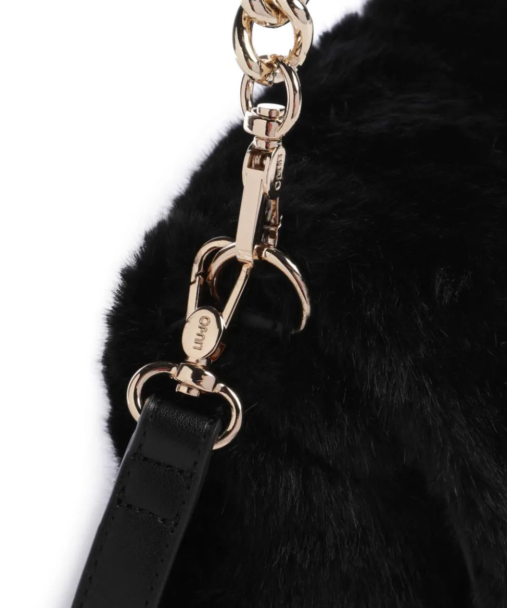 Icon S Shoulder bag faux fur black