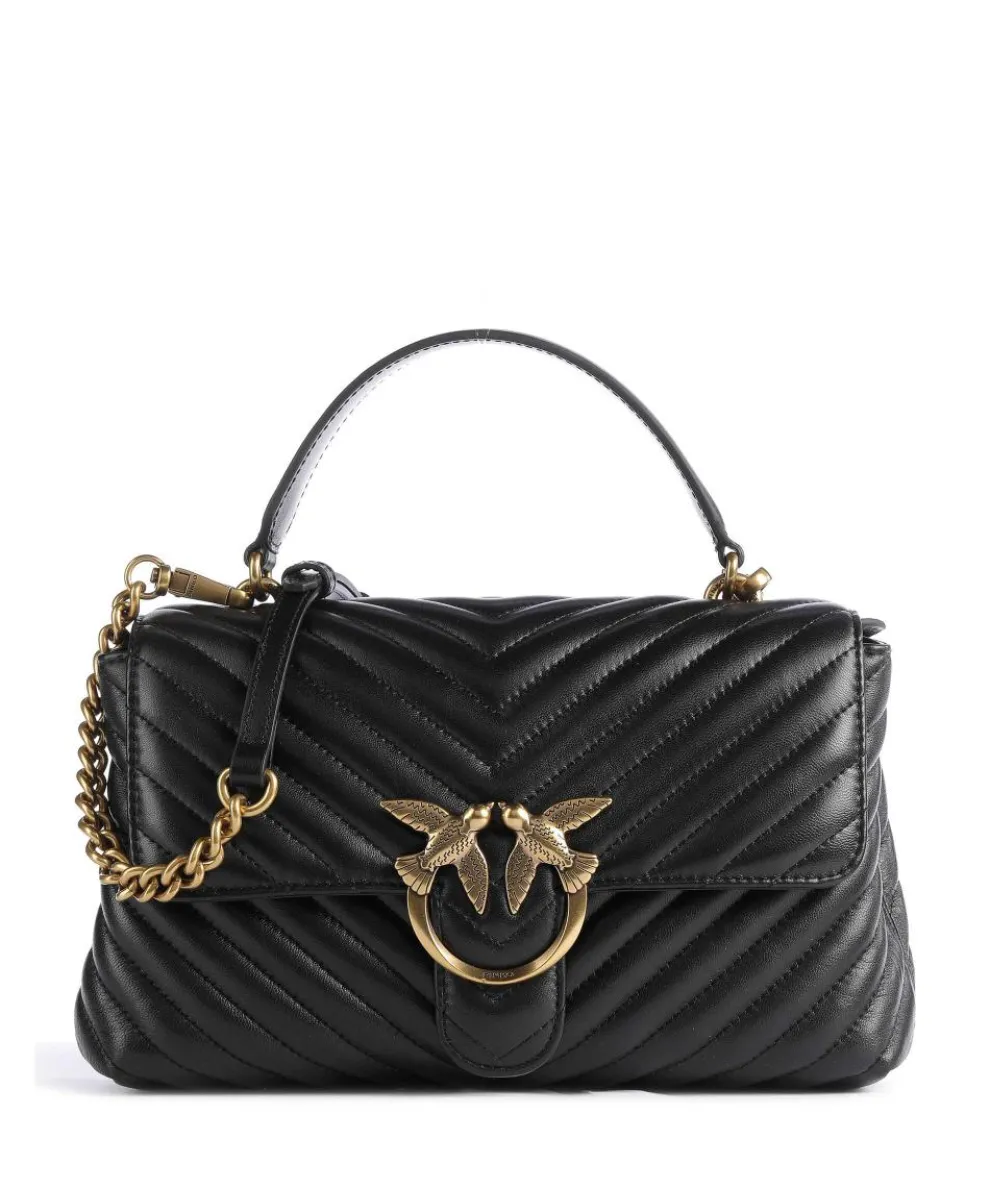 Love Lady Puff Classic Handbag sheepskin leather black