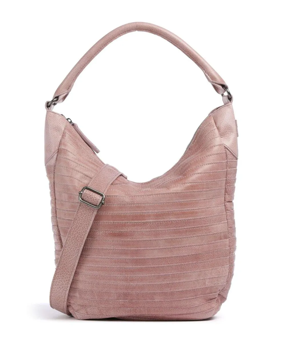 Bestseller Collection Gürteltier S Hobo bag grained leather rose