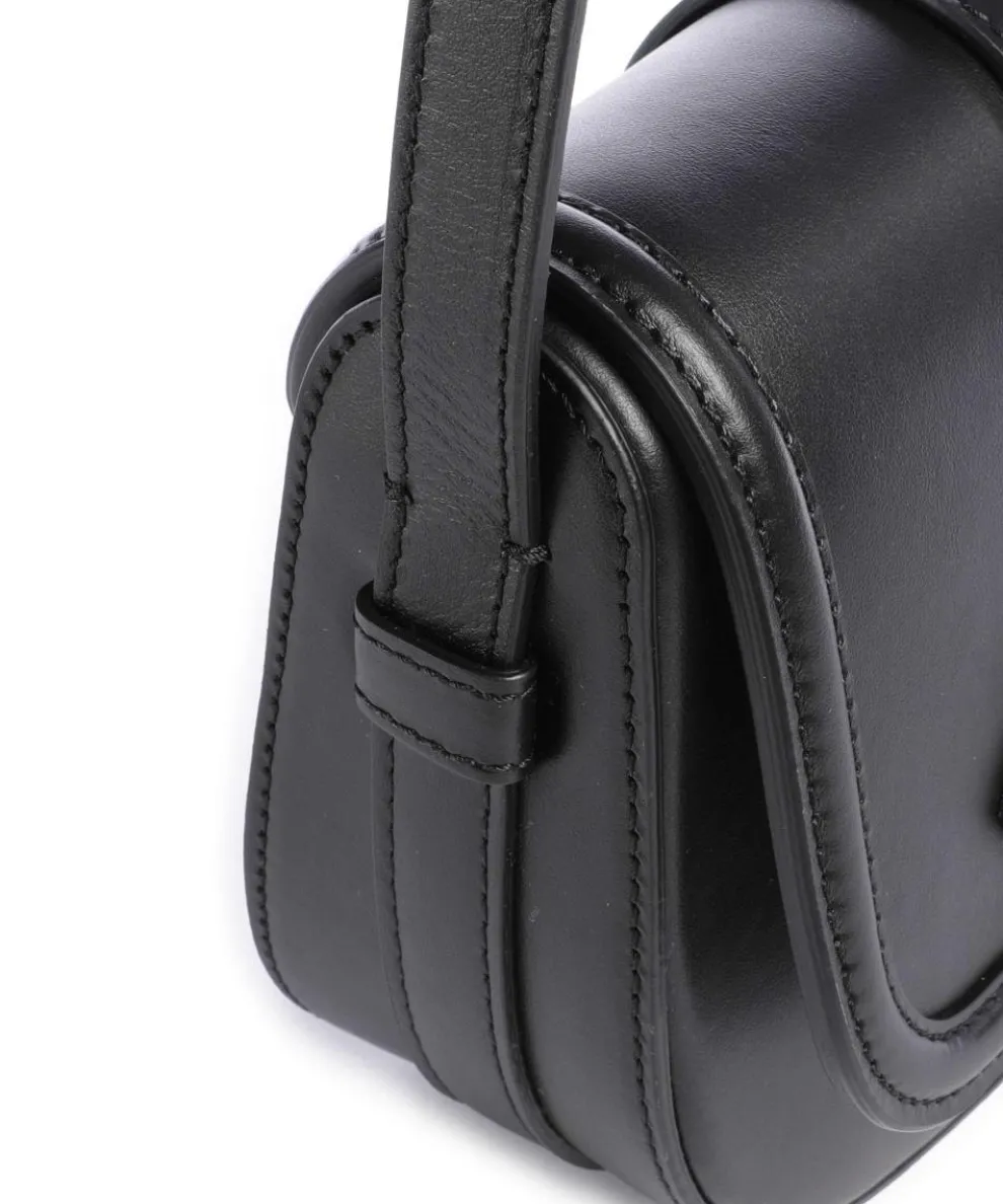 Sienna S Crossbody bag fine grain cow leather black