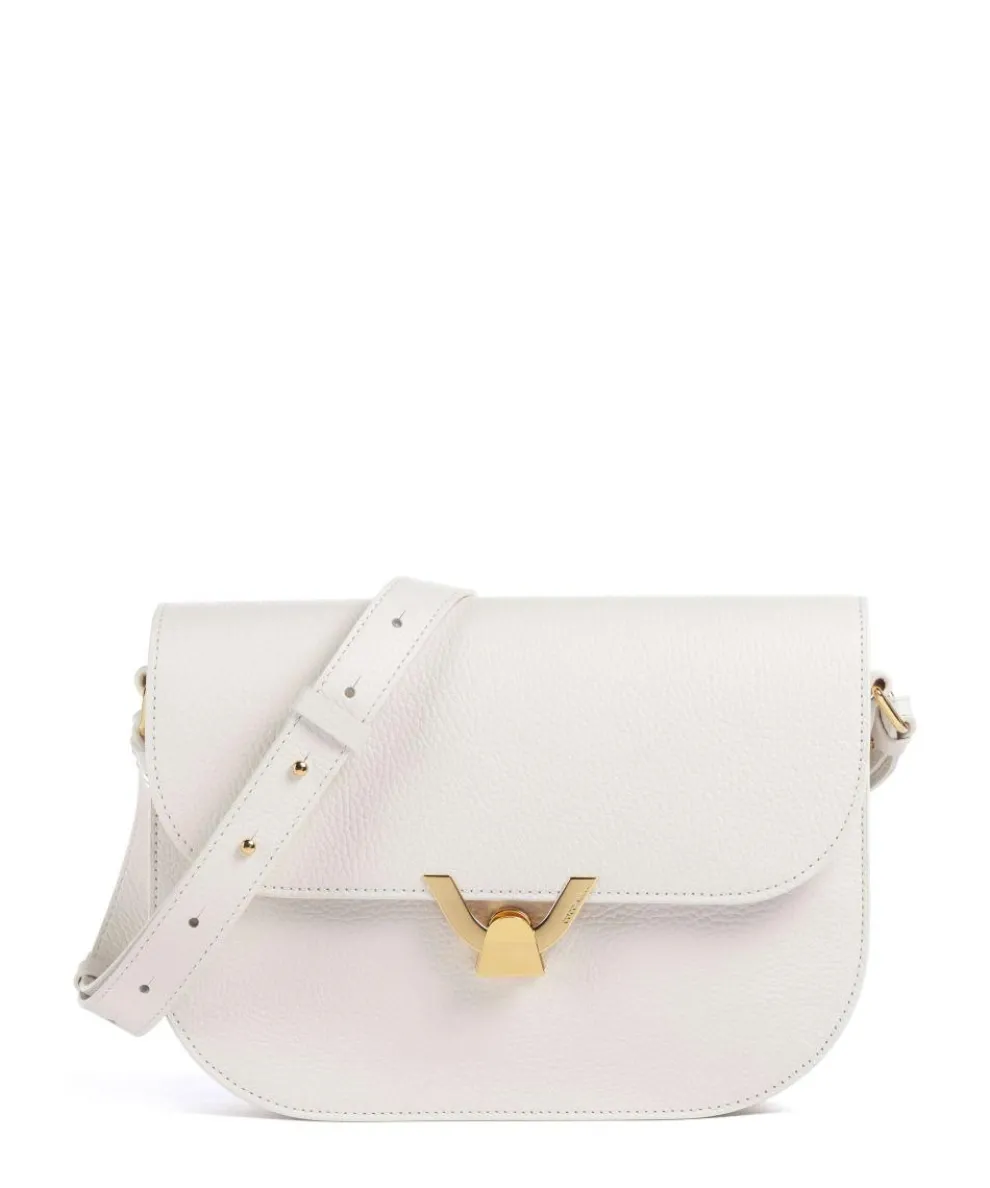 Dew Shoulder bag grained leather white