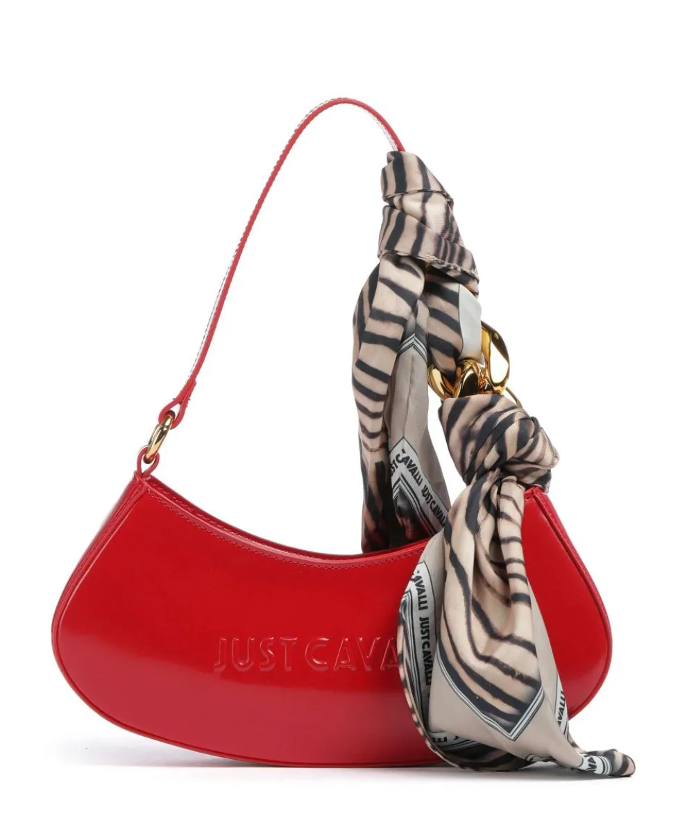 Chain Foulard Shoulder bag polyurethane, polyester red