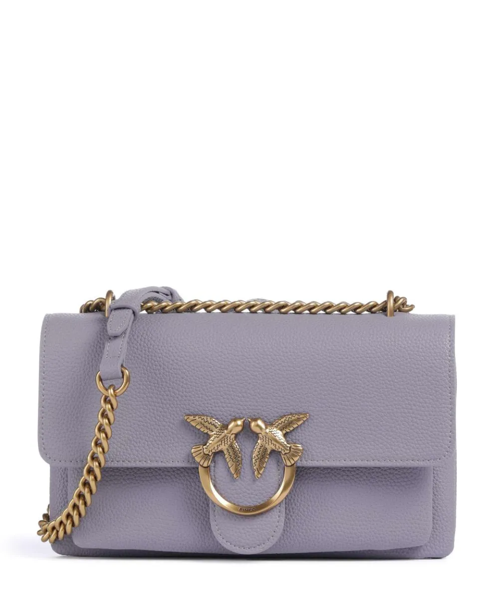Love Soft Mini Shoulder bag grained leather lavender