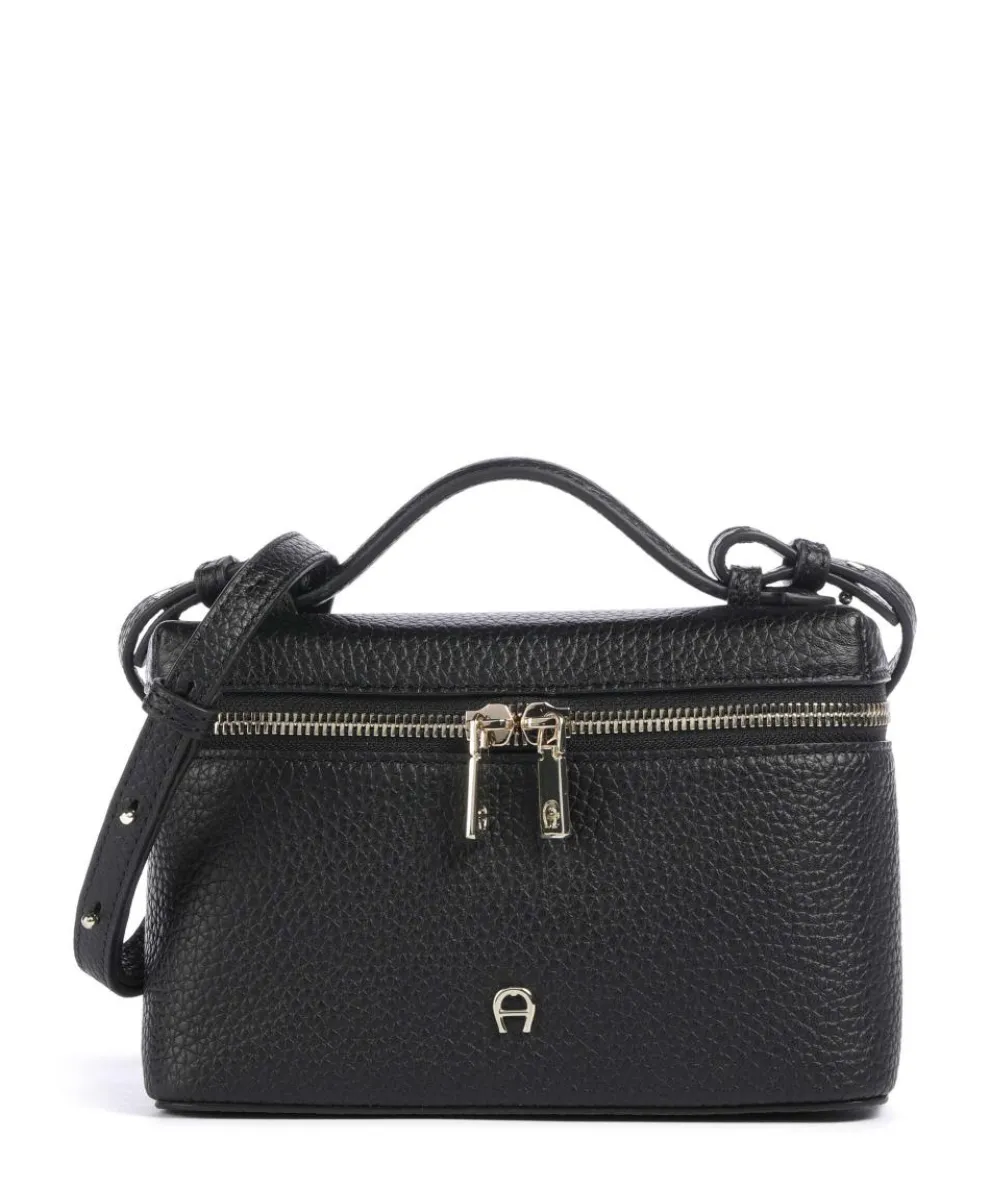 Zelda XS Crossbody bag grained cow leather black